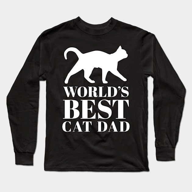 World Best Cat Dad Long Sleeve T-Shirt by Live.Good